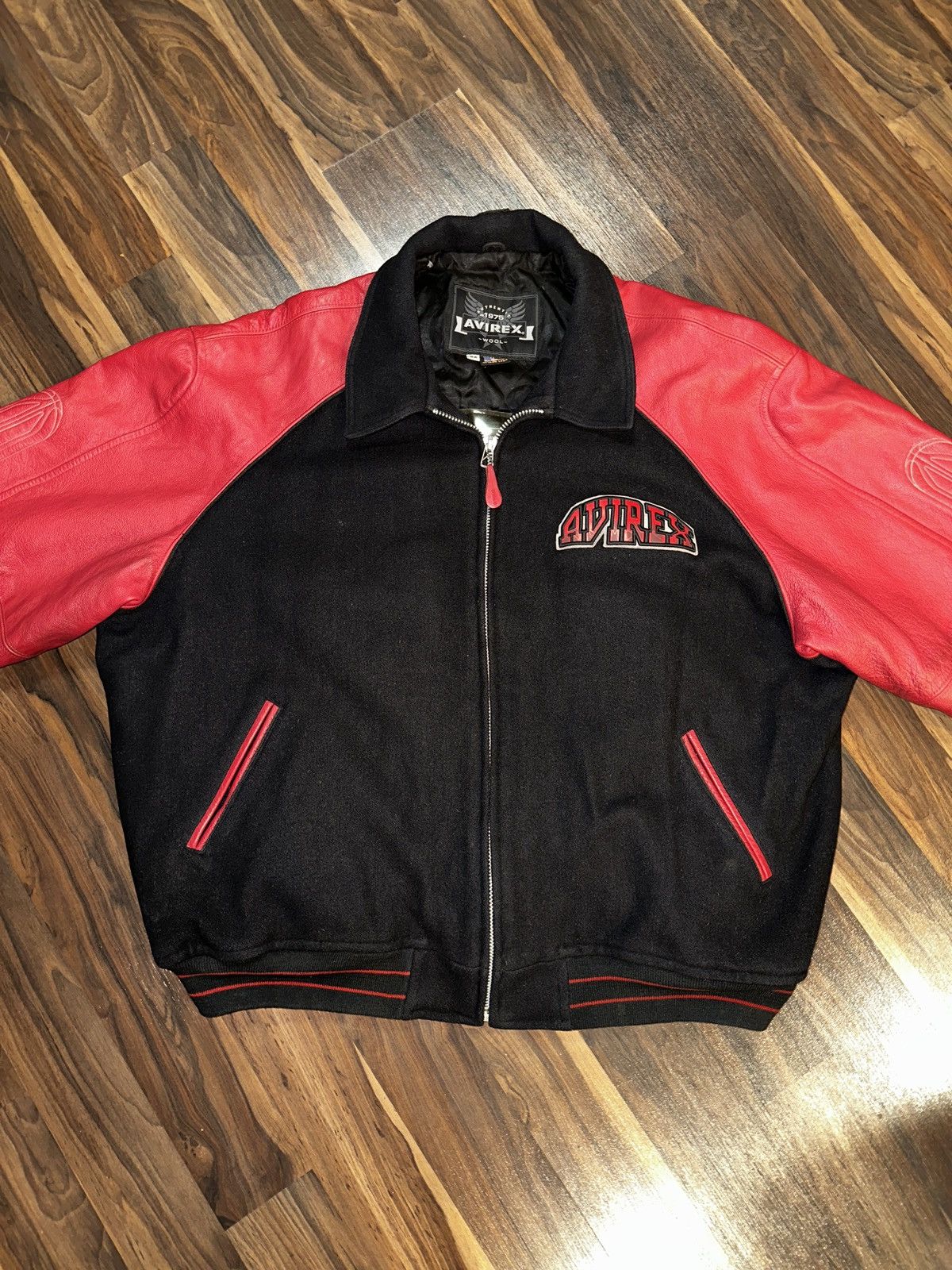 Avirex AVIREX STALLION LEATHER VARSITY JACKET PLAYBOI CARTI SZ 5XL Size US XXL / EU 58 / 5 - 13 Thumbnail