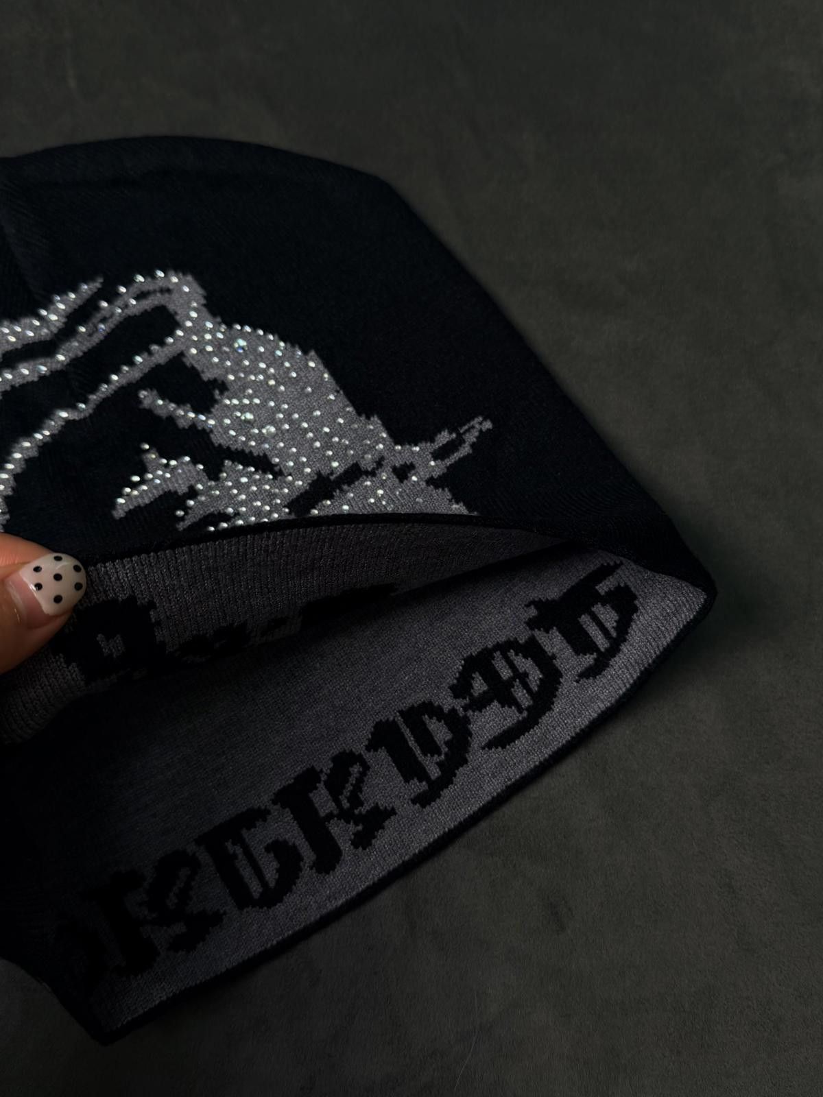Japanese Brand Avant Garde Bull Graphic No Cuff Knit Beanie Hat Black OS Size ONE SIZE - 4 Thumbnail