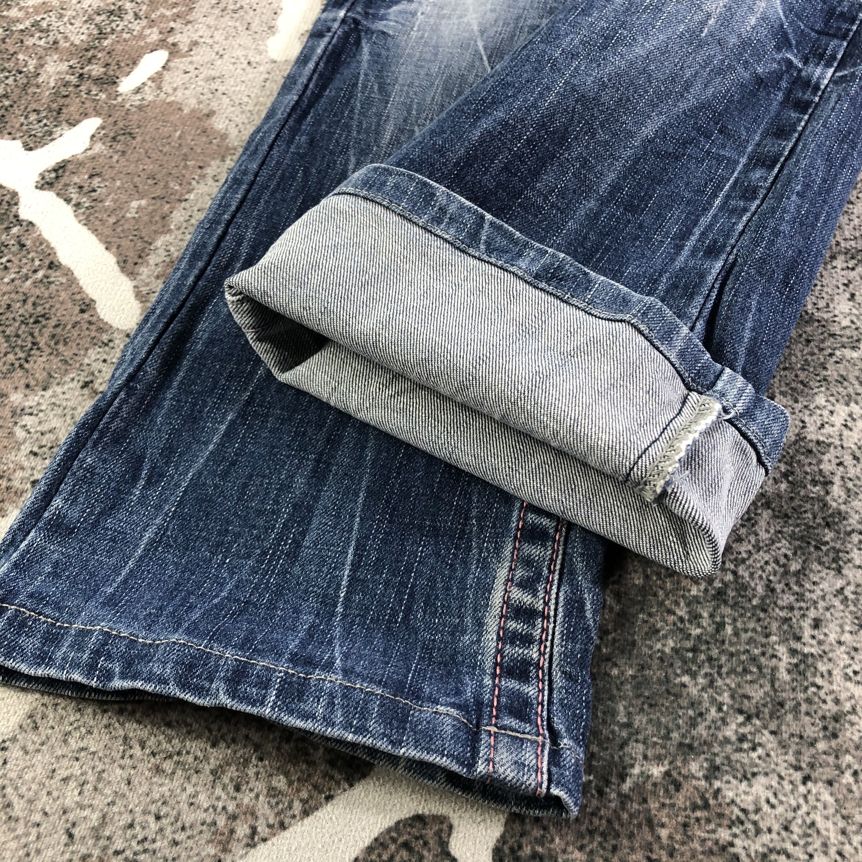 Japanese Brand Red Pepper Faded Blue Flare Jeans KJ1976 Size 25" / US 0 / IT 36 - 6 Thumbnail