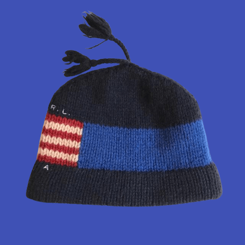 Polo Ralph Lauren POLO RALPH LAUREN - 90s POLO SPORT P.S.R.L USA FLAG Beanie Size ONE SIZE - 4 Thumbnail