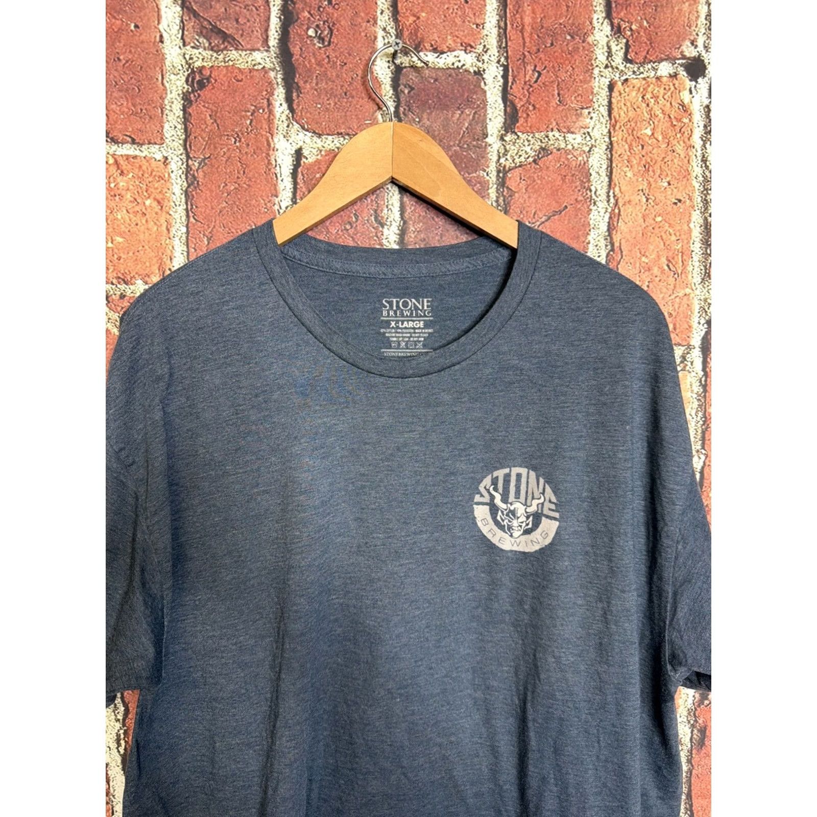 Vintage Stone Brewing T-Shirt Men’s Blue Crewneck Short Sleeve XL Size US XL / EU 56 / 4 - 2 Thumbnail
