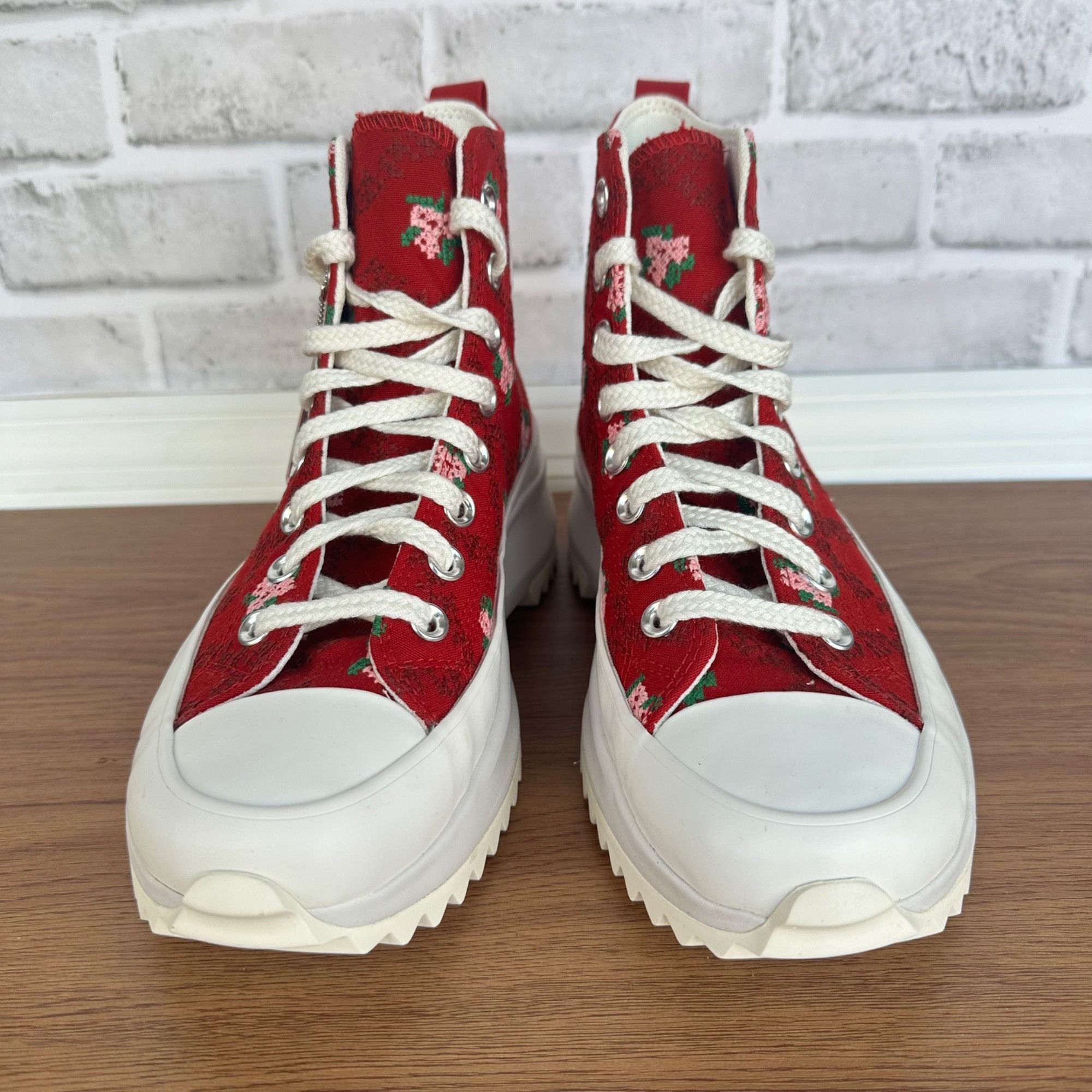 ⭐CONVERSE Run Star Hike Hi Rose Cross Stitch Sz 7.5 Men's Sh