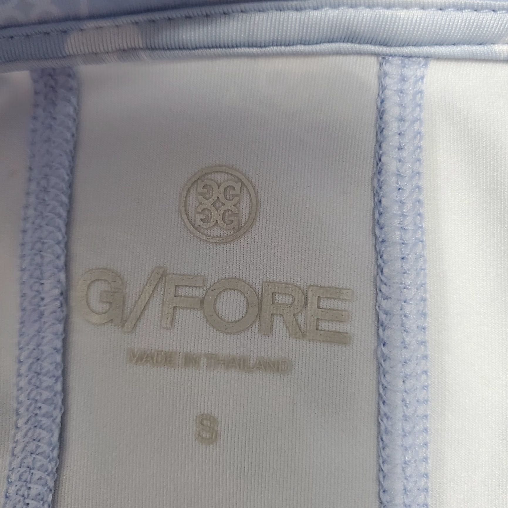 G/FORE G/Fore Skull Icon Camo Quarter Zip Top Women S Ice Blue Tech Jersey Golf Shirt Size S / US 4 / IT 40 - 3 Thumbnail
