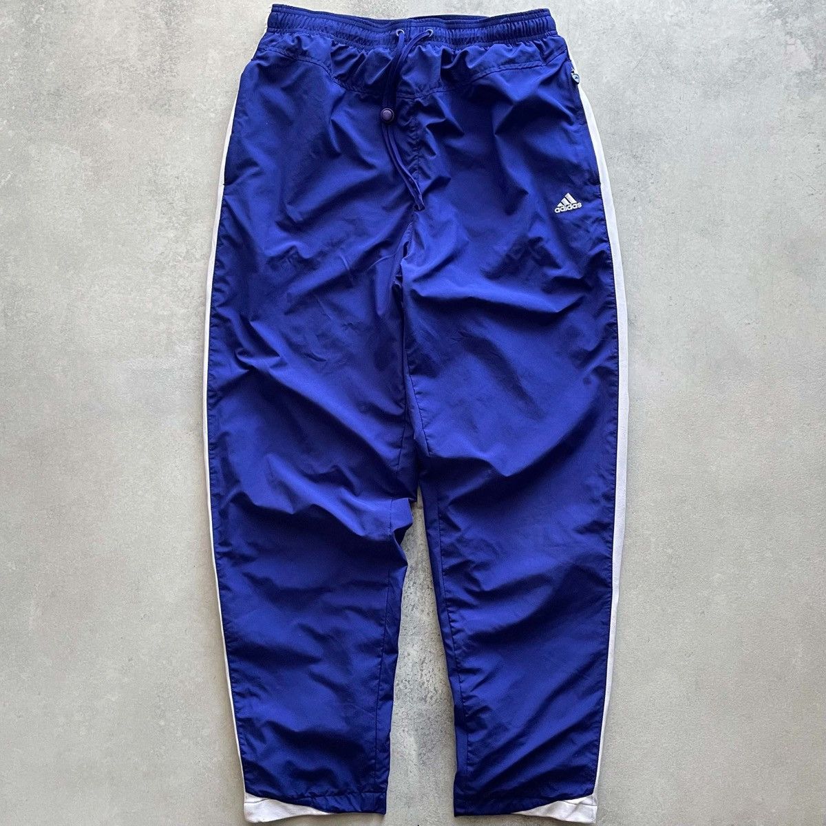Adidas Vintage 90's Adidas Royal Blue Striped Y2K Track Pants Grailed