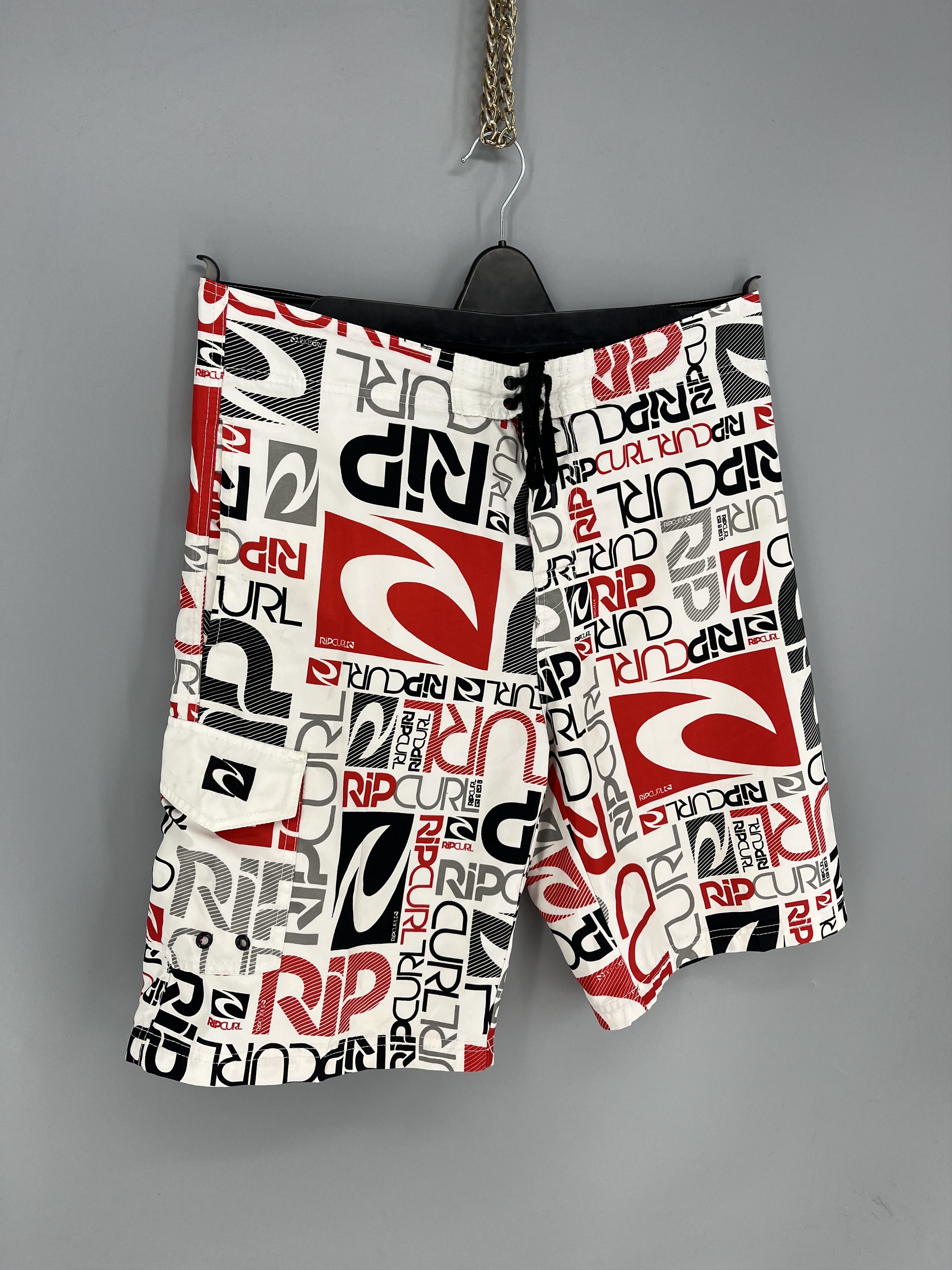 Rip Curl Vintage Rip Curl Mens Board Shorts Retro Multi Coloured Size US 36 / EU 52 - 2 Thumbnail
