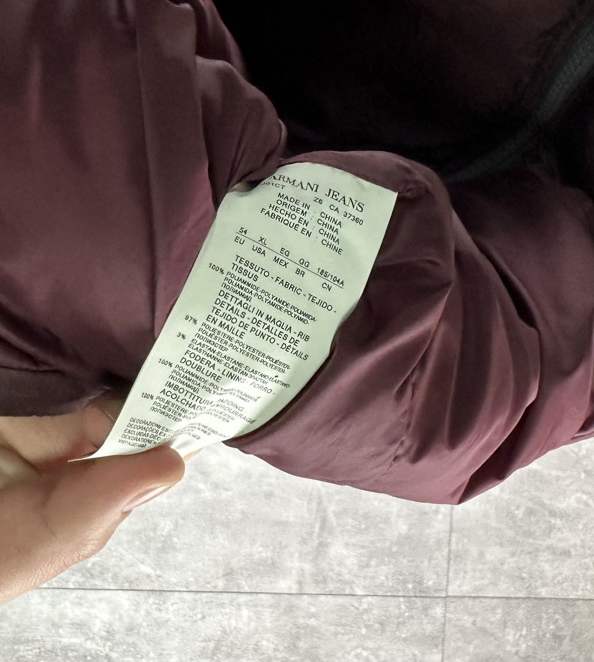 Emporio Armani Armani Jeans Luxury Burgundy Light Vest Size US L / EU 52-54 / 3 - 12 Thumbnail