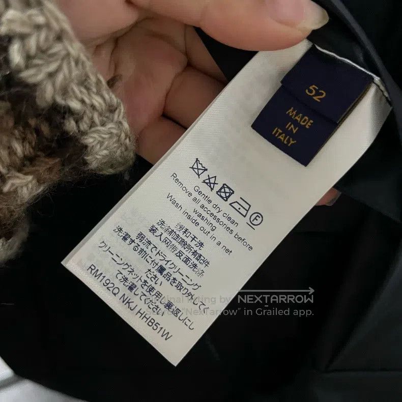 Louis Vuitton Louis Vuitton Navy Solid Zip Hooded Long Sleeve Jacket Size US L / EU 52-54 / 3 - 4 Thumbnail