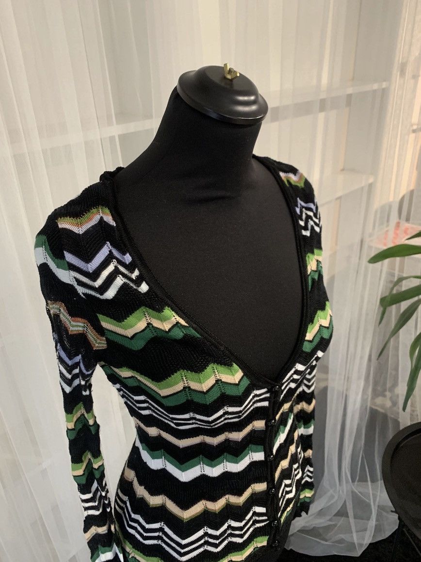 Missoni Missoni Zigzag Knit Cardigan Size S / US 4 / IT 40 - 2 Thumbnail