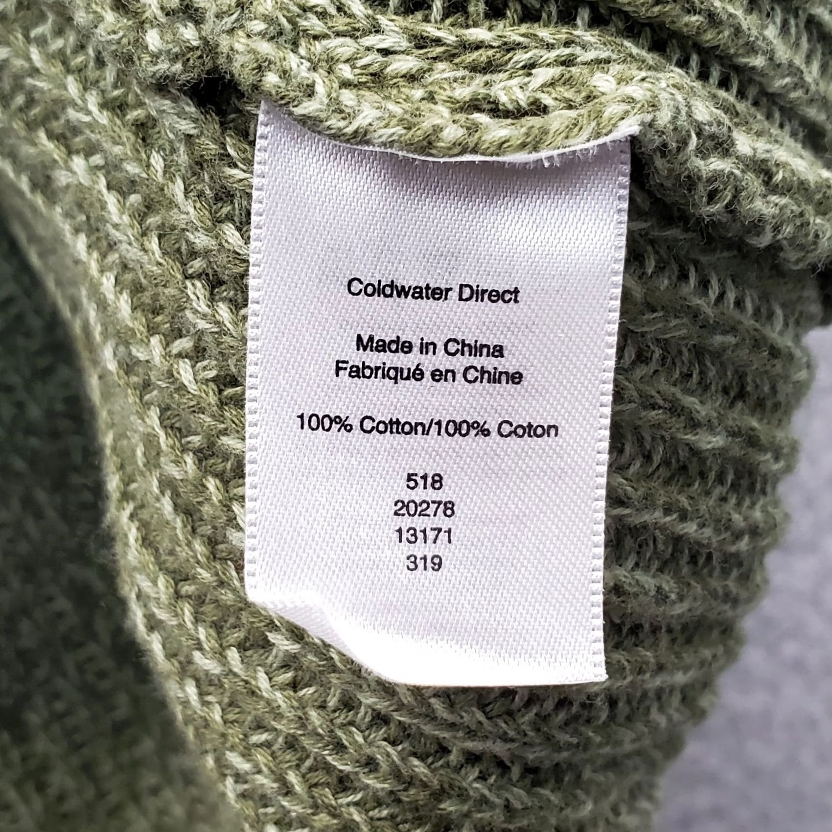 Coldwater Creek Coldwater Creek Sweater Womens 1X Green Tight Chunky Knit Long Sleeve Turtleneck Size XL / US 12-14 / IT 48-50 - 6 Thumbnail