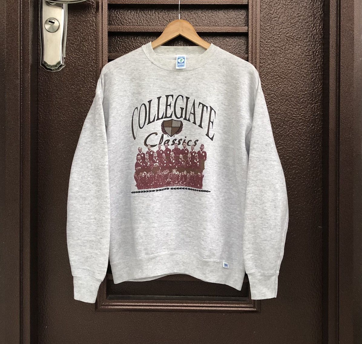 Vintage Vintage 80s Collegiate Classic University Sweatshirt Size US M / EU 48-50 / 2 - 1 Thumbnail