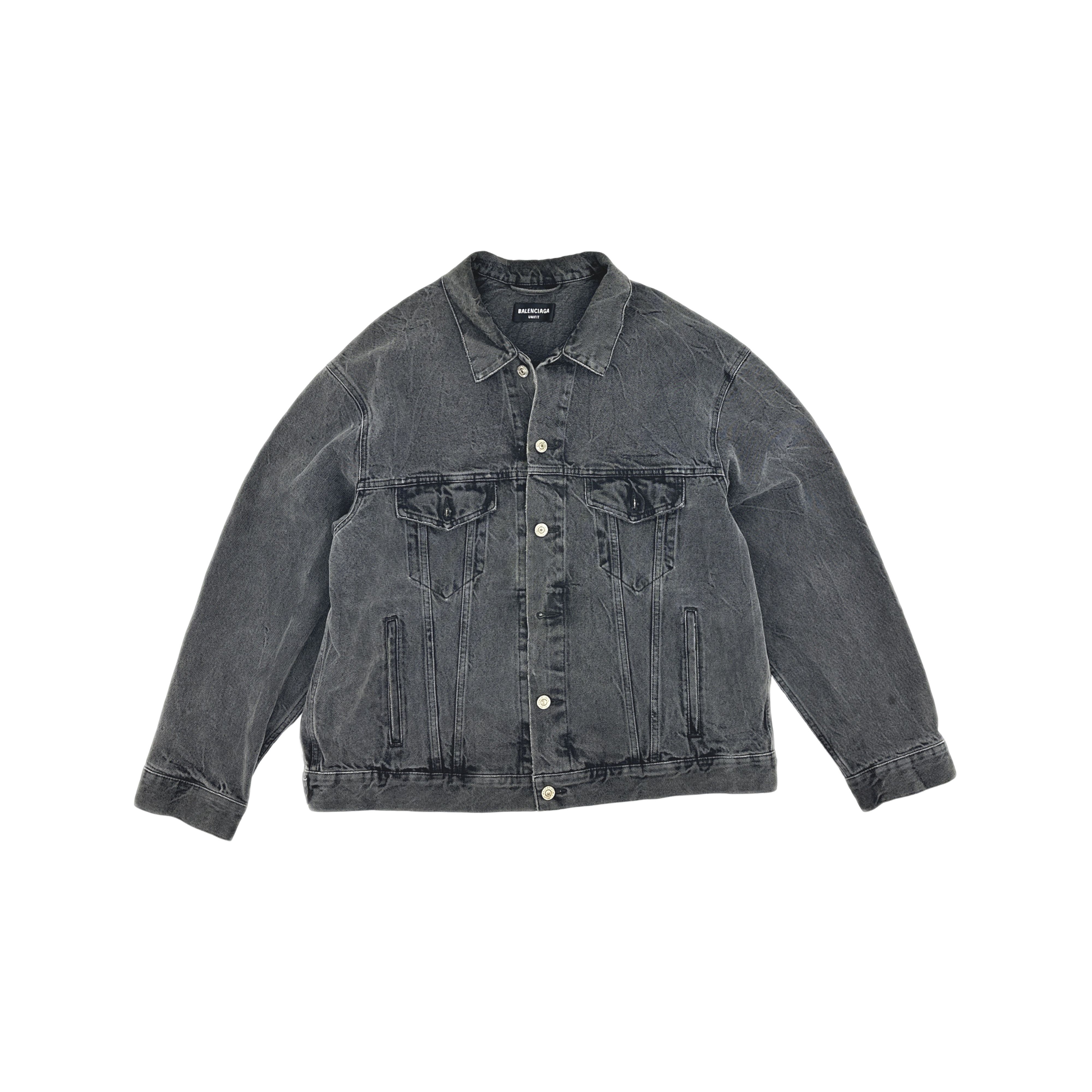 Balenciaga Balenciaga Heart Logo Denim Jacket XS Size XS / US 0-2 / IT 36-38 - 1 Thumbnail
