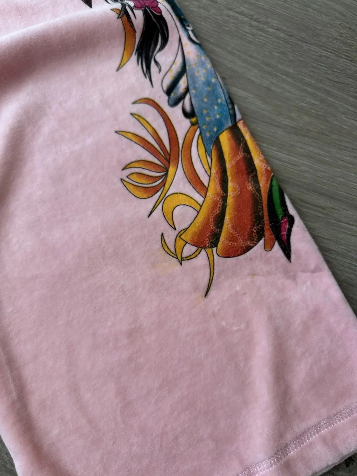 Ed Hardy Vintage Ed Hardy Christian Audigier Pink Velour Tracksuit Size US L / EU 52-54 / 3 - 13 Thumbnail