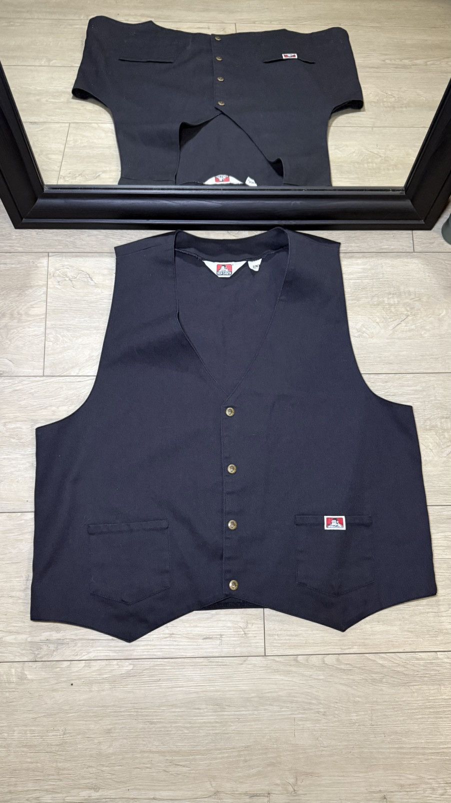 Ben Davis Vintage / Y2K Ben Davis Workwear Vest Snap Work Size US XL / EU 56 / 4 - 1 Thumbnail