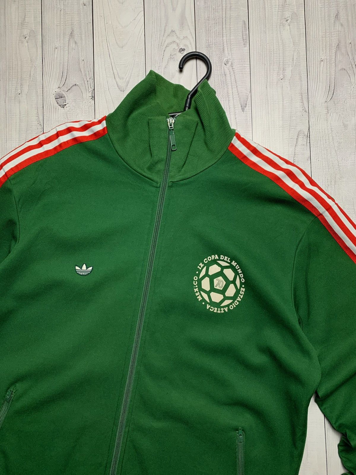 Vintage Vintage Adidas Mexico soccer track jacket size XL green rare Size US XL / EU 56 / 4 - 3 Thumbnail