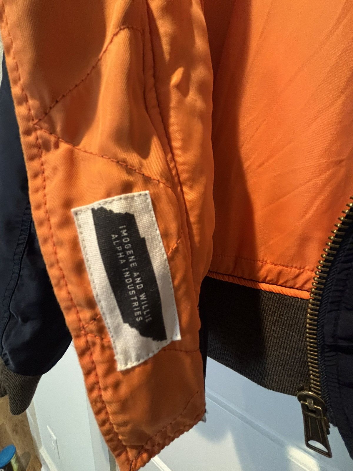Imogene + Willie EXTREMELY RARE I+W X Alpha Industries Bomber Jacket Size US M / EU 48-50 / 2 - 4 Thumbnail