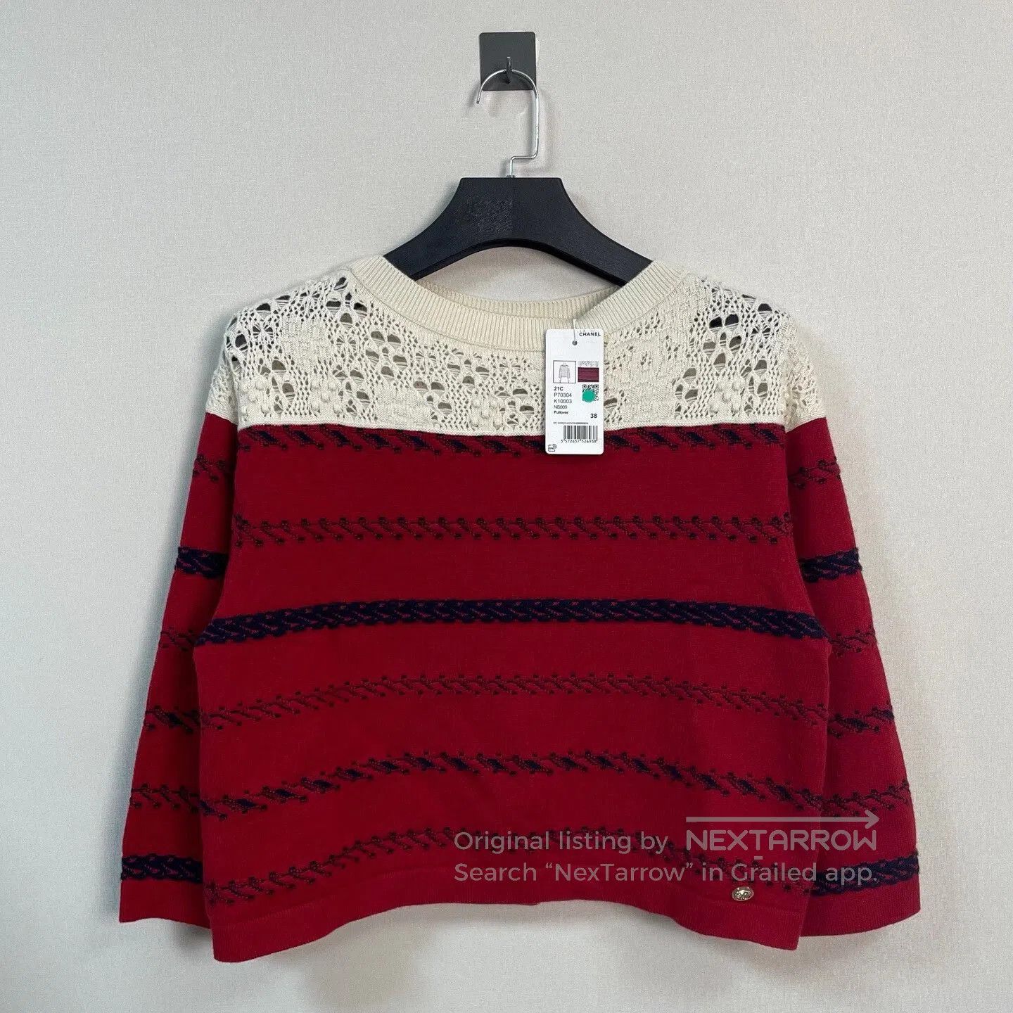 Chanel chanel colorblock cashmere knit sweater. Size M / US 6-8 / IT 42-44 - 1 Thumbnail