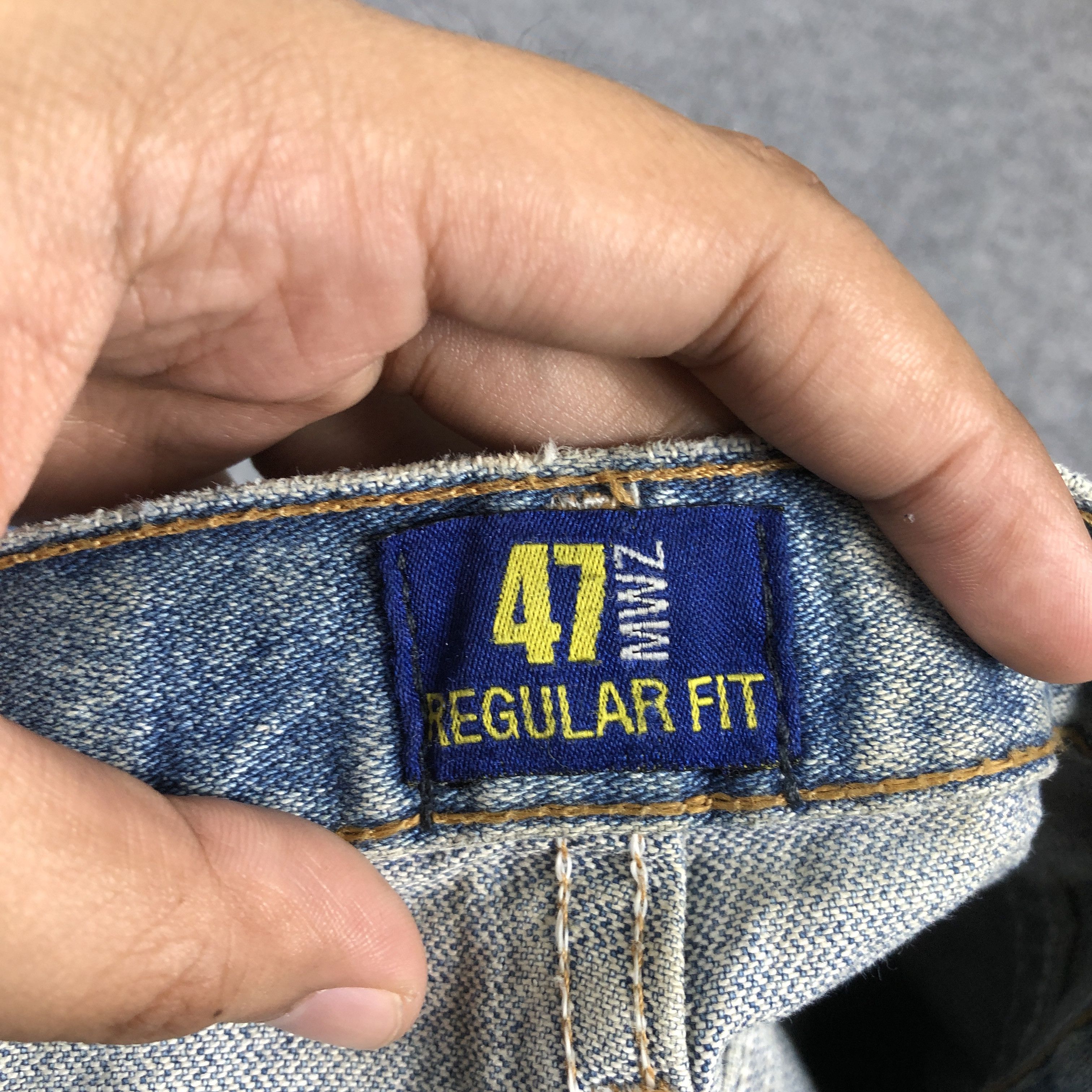 Vintage × Wrangler Vintage Wrangler 47 Regular Fit Light Blue Wash Jeans L654 Size US 38 / EU 54 - 8 Thumbnail