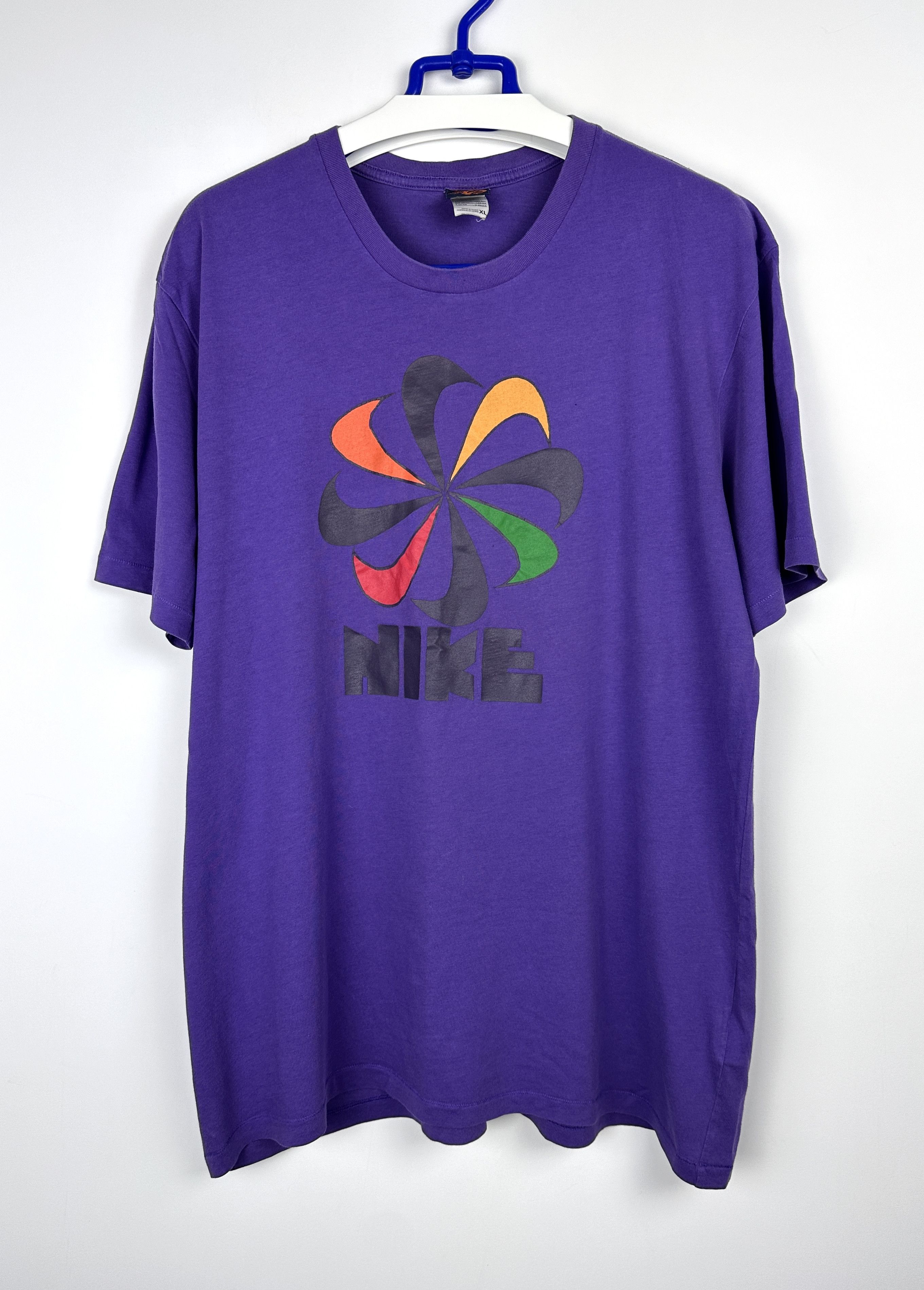 Nike Vintage Nike 80s 90s rare tee multiswoosh Size US XL / EU 56 / 4 - 1 Thumbnail