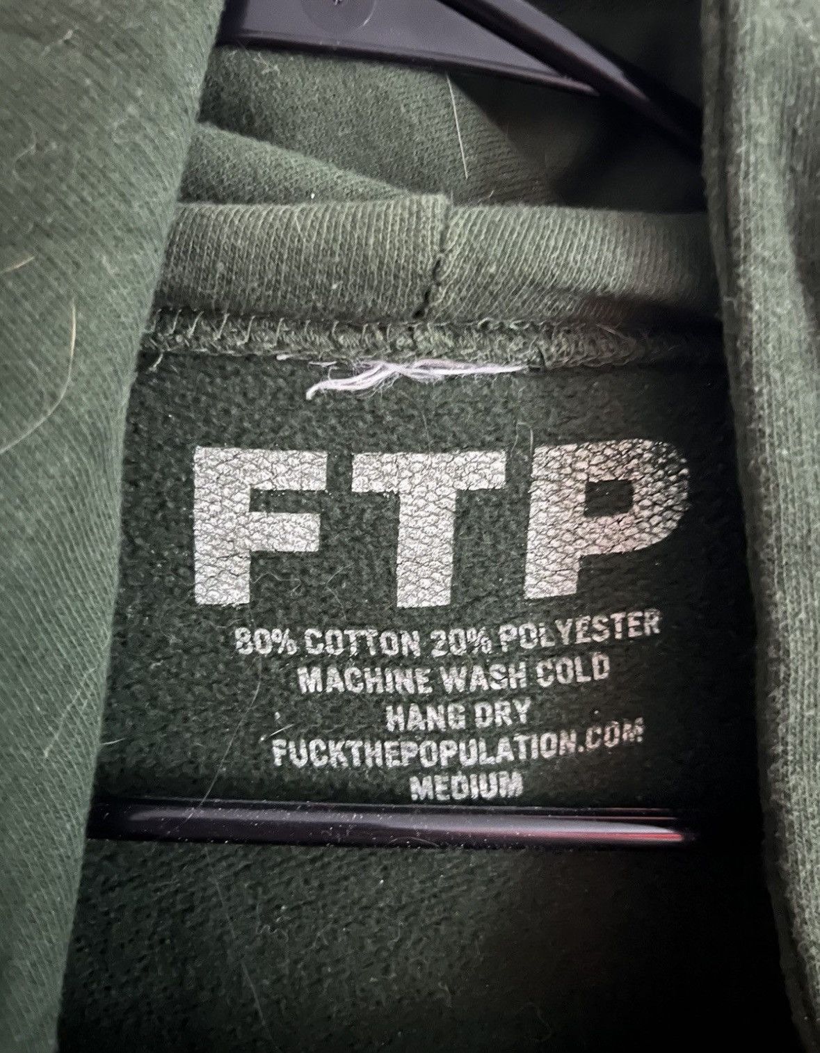 Fuck The Population OG Green FTP Logo Pullover Hoodie Size US M / EU 48-50 / 2 - 5 Thumbnail