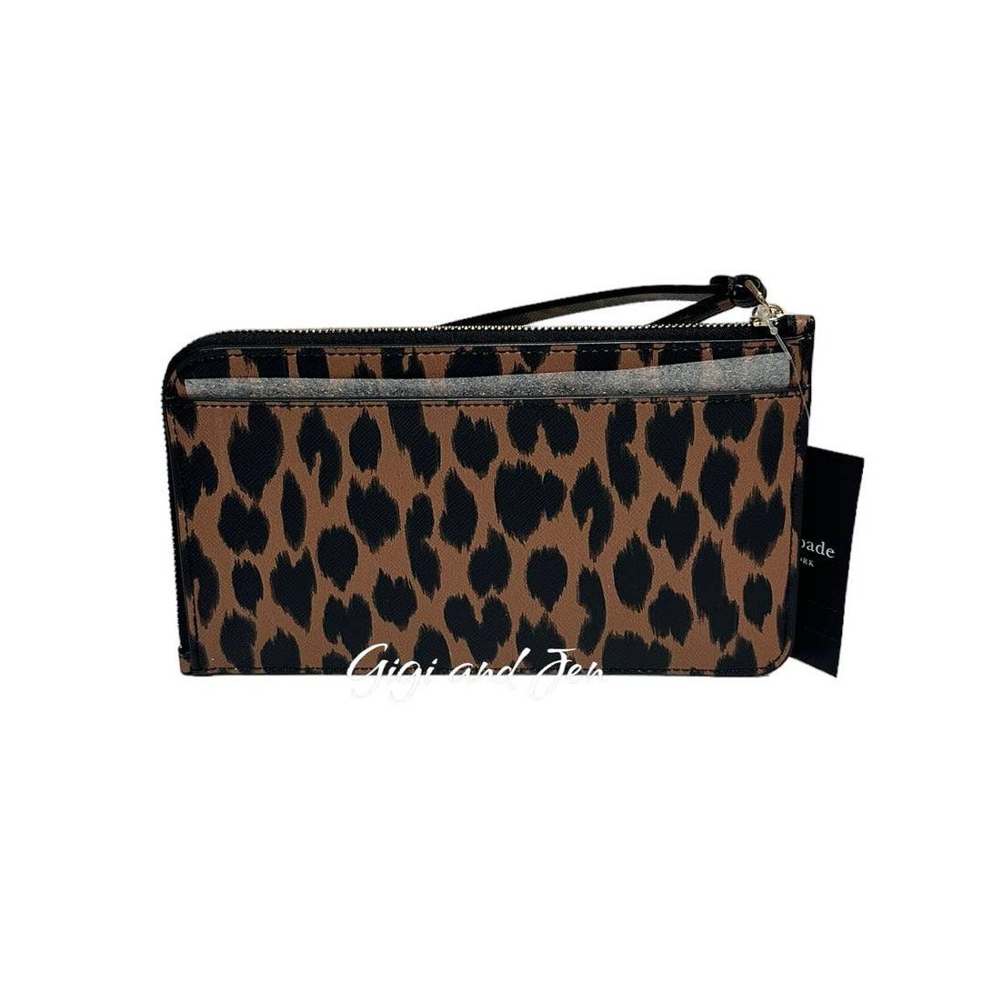 Kate Spade Kate spade Leopard Printed Lucy Medium L-Zip Wristlet Size ONE SIZE - 2 Thumbnail
