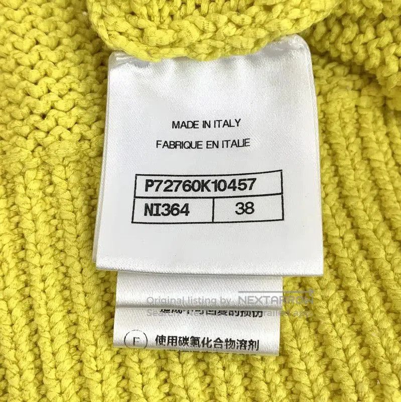 Chanel Chanel Yellow Cotton Knit Sweater for Women . Size S / US 4 / IT 40 - 6 Thumbnail