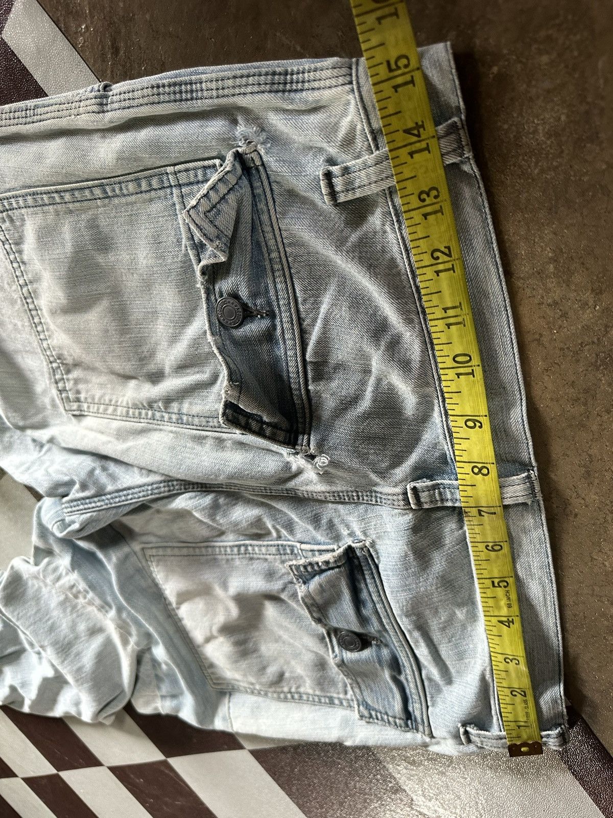 Japanese Brand Super nice design 🔥 Acoustic patchwork denim bushpants Size US 30 / EU 46 - 10 Thumbnail