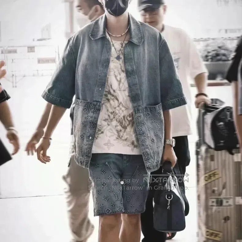 Louis Vuitton Louis Vuitton size 5l Blue Lumbering Denim Short Sleeve Shi Size US M / EU 48-50 / 2 - 7 Thumbnail
