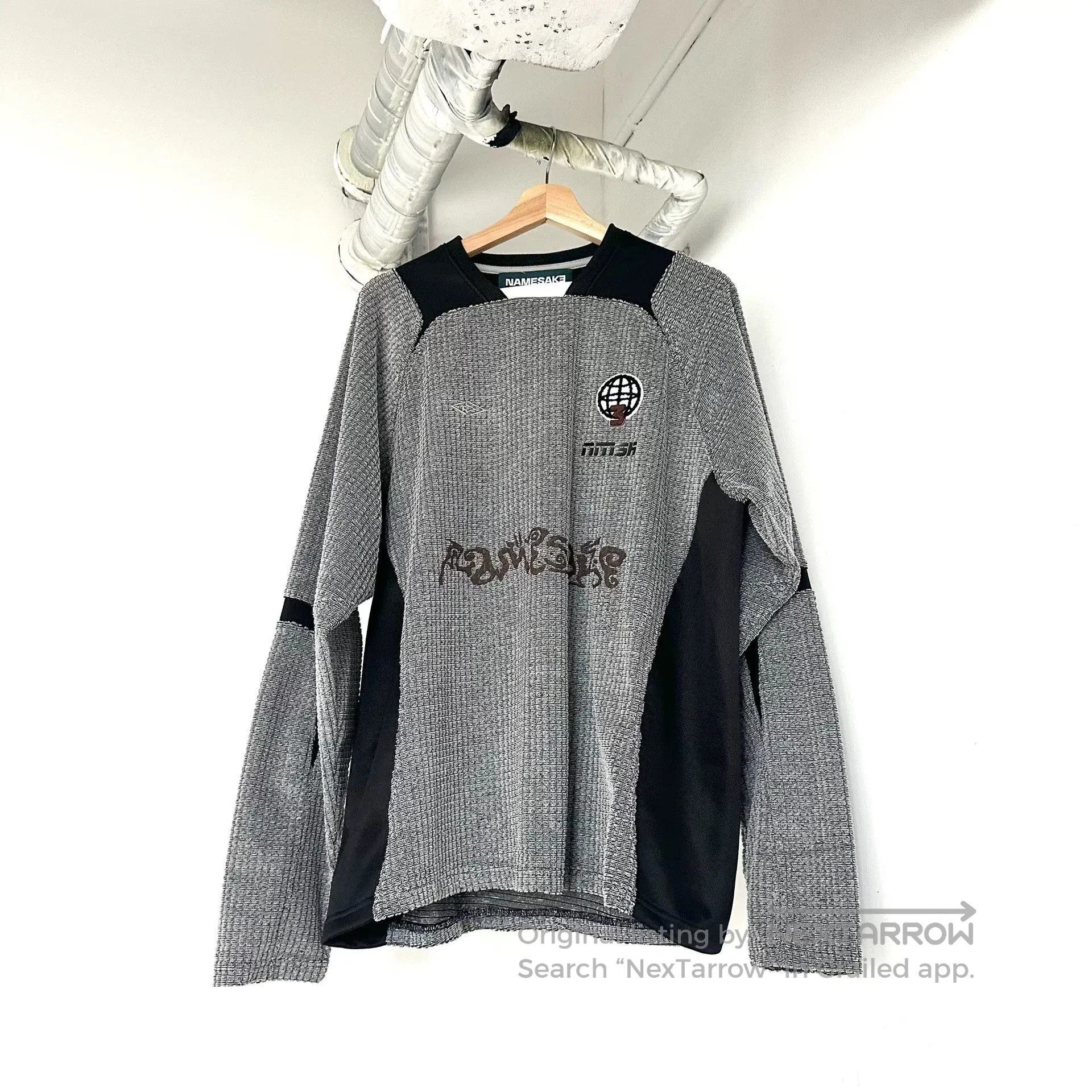 NAMESAKE Namesake Gray Black Retro Jersey Longsleeve. Size US S / EU 44-46 / 1 - 1 Thumbnail