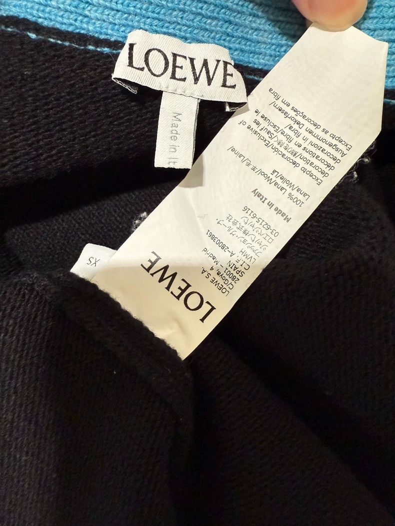 Loewe LOEWE Embroidered logo sweater sweater knitwear Size S / US 4 / IT 40 - 9 Thumbnail