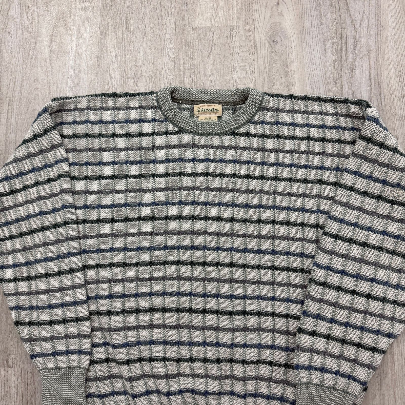 Vintage Vintage St Johns Bay Sweater Mens Extra Large Geometric Knit Size US XL / EU 56 / 4 - 2 Thumbnail
