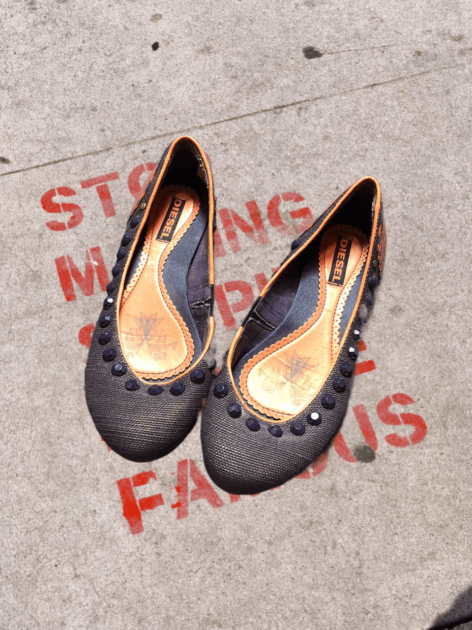 Diesel Vintage Diesel Slip on FLATS Y2k Size US 6 / IT 36 - 1 Thumbnail