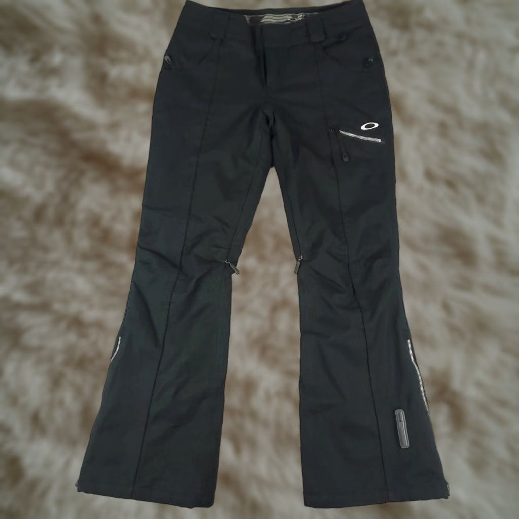 Oakley Pants Womens XS Black Loose Fit Insulated Zip Pockets Snow Ski Winter Sports