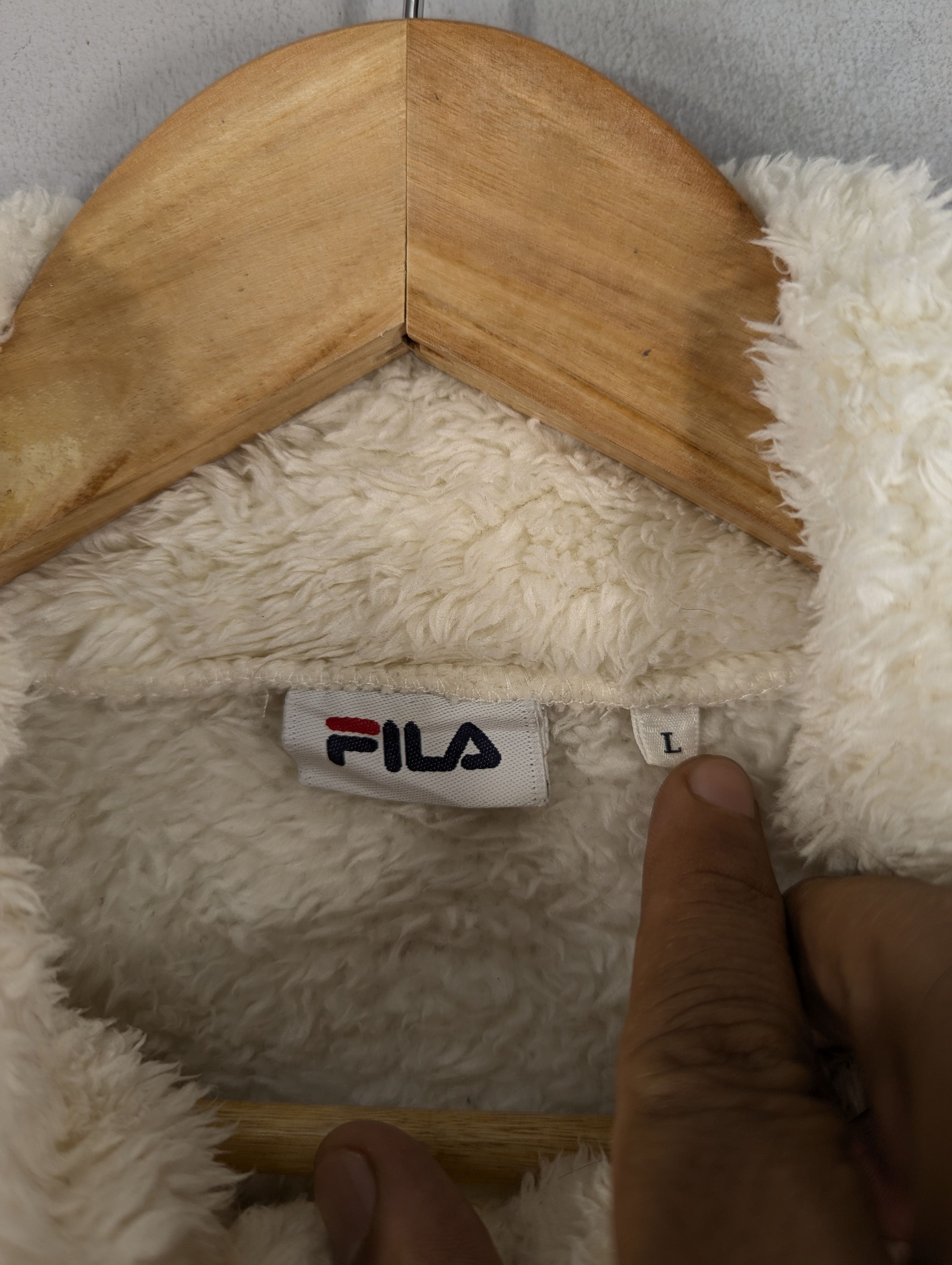 Fila Fila Fleece Deep Pile Big Logo Zipper Jacket Size US L / EU 52-54 / 3 - 10 Thumbnail