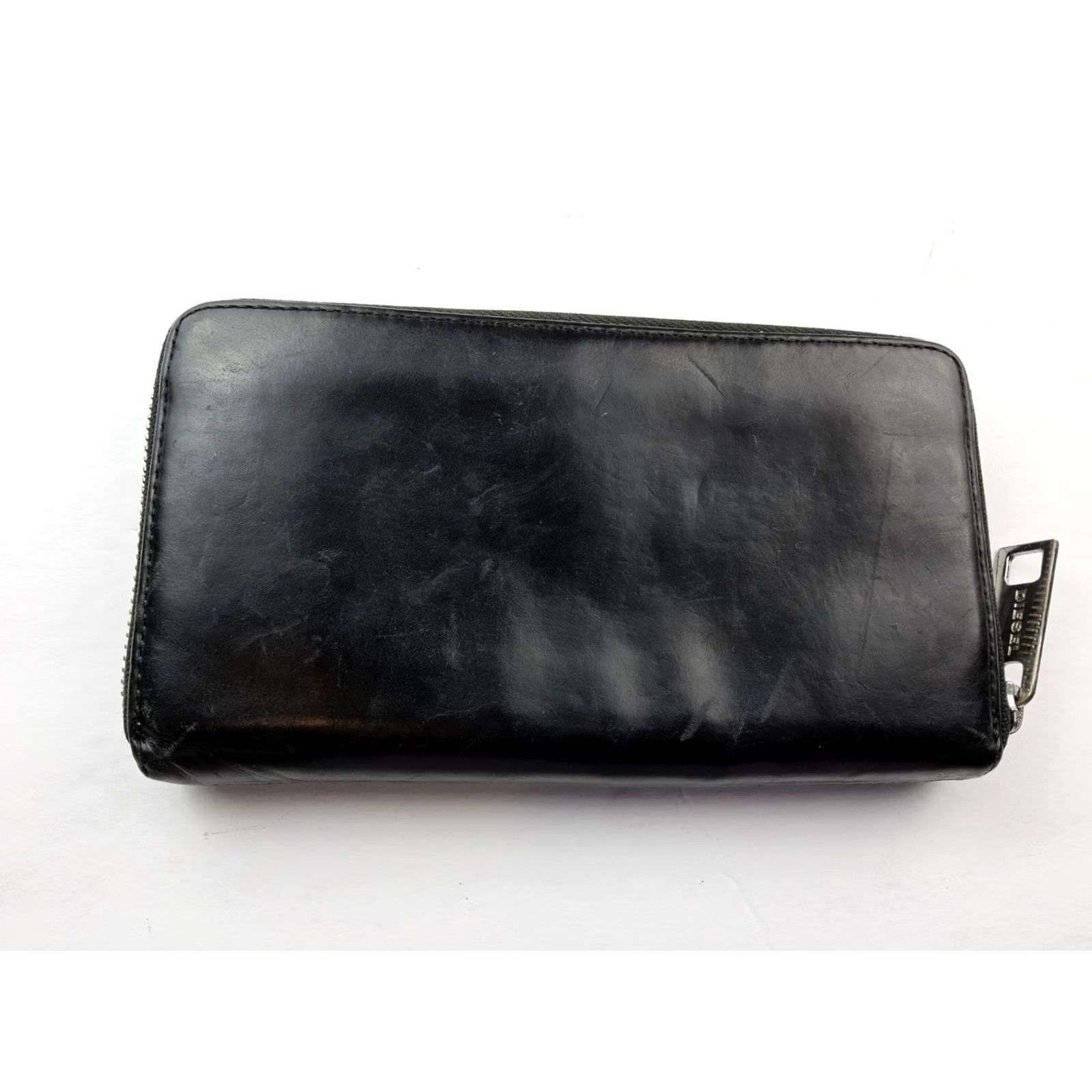 Diesel Diesel Wallet Zip-Around Leather Black Unisex Smooth 7.5x4 Boys/Girls Mens/Womens? Size ONE SIZE - 5 Thumbnail