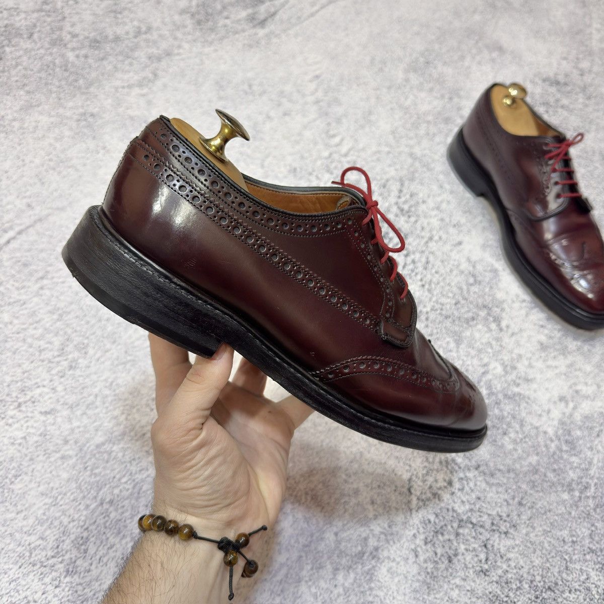 Church's × Handmade Church’s Grafton Wingtip Brogues Burgundy US8.5 UK7.5 Size US 8.5 / EU 41-42 - 5 Thumbnail