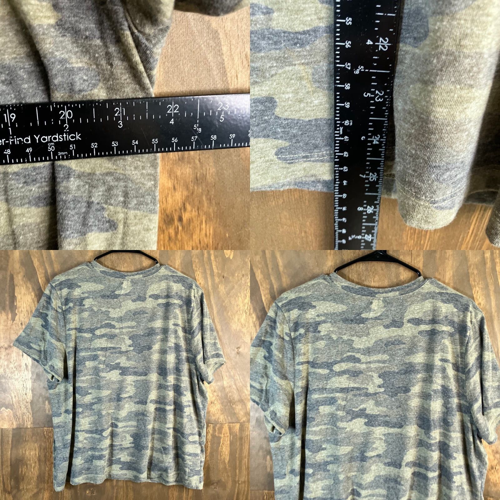 Lucky Brand Lucky Brand Shirt Womens Green Camo Burnout Short Sleeve Cotton Blend 2XL Size XXL / US 16-18 / IT 52-54 - 8 Thumbnail