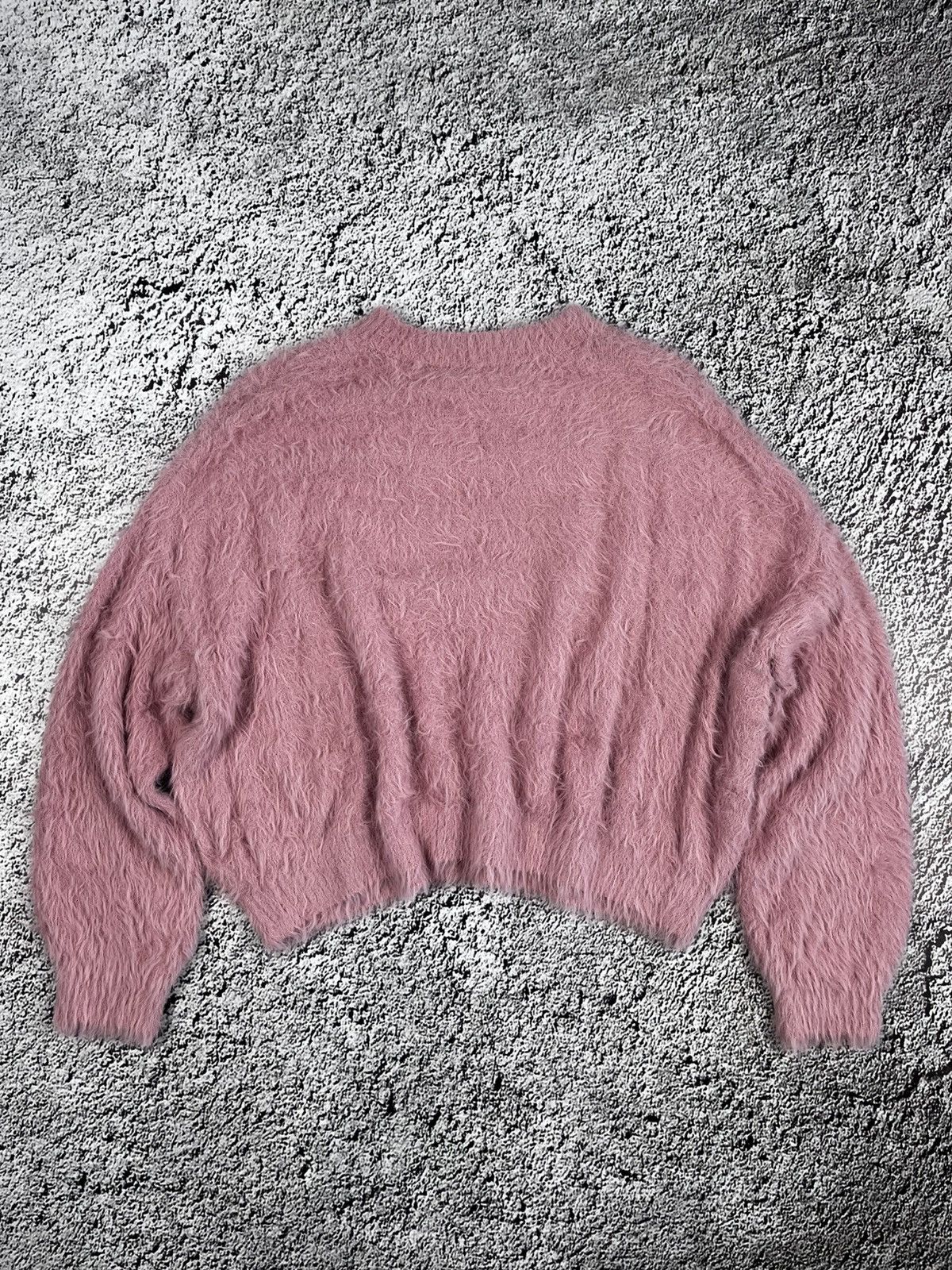 Vintage Vintage Y2K pink fuzzy faux mohair sweater streetwear Size L / US 10 / IT 46 - 6 Thumbnail