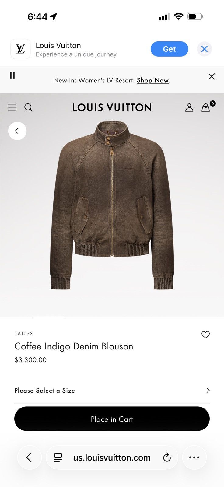 Louis Vuitton Louis vuitton coffee indigo denim Size US M / EU 48-50 / 2 - 10 Thumbnail