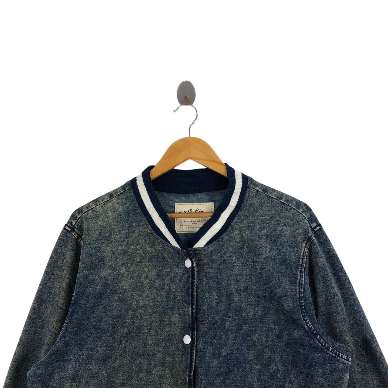 Other PIPUE PIQUE DE Black Snap Button Denim Jeans Bomber Size M / US 6-8 / IT 42-44 - 3 Thumbnail
