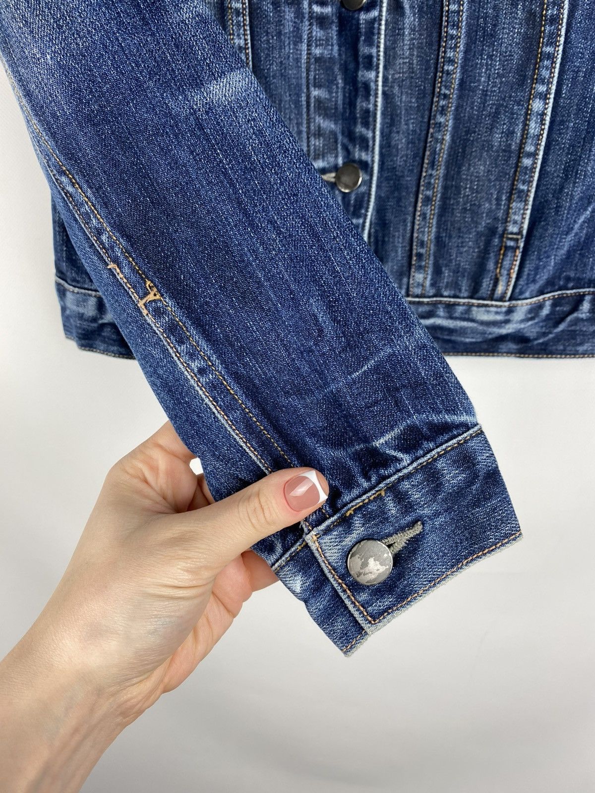 Allsaints × Japanese Brand Allsaints WMNS Easy Trucker ladies selvedge denim jacket Size M / US 6-8 / IT 42-44 - 9 Thumbnail