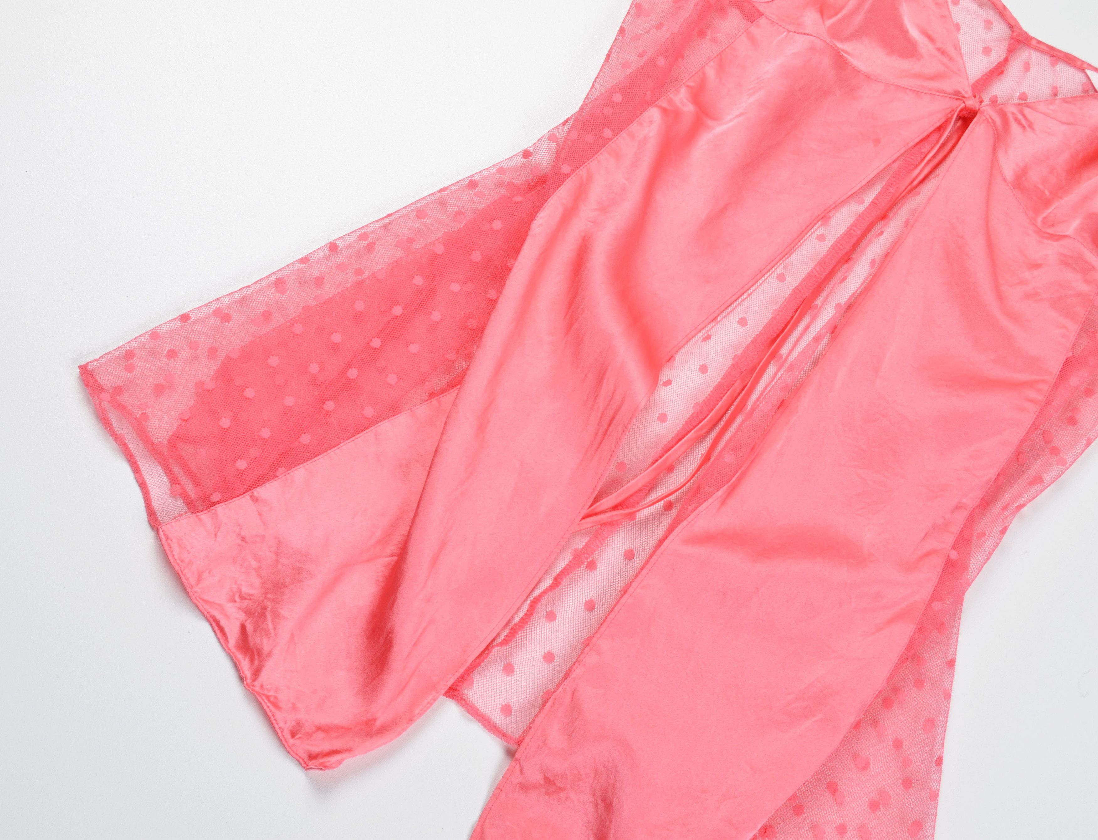 Victoria's Secret Victoria Secret Y2K Sheer Cami Top Tie Front Polka Dot Size S / US 4 / IT 40 - 5 Thumbnail