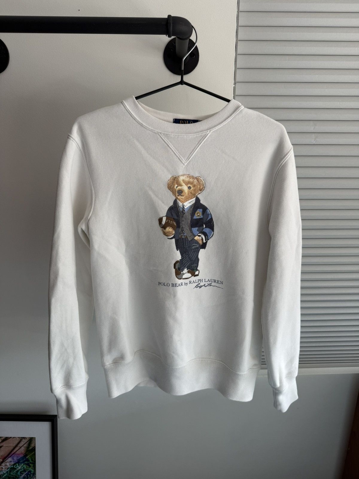 Polo Ralph Lauren Polo Ralph Lauren – Polo Bear Crewneck (White) Size US XS / EU 42 / 0 - 1 Thumbnail