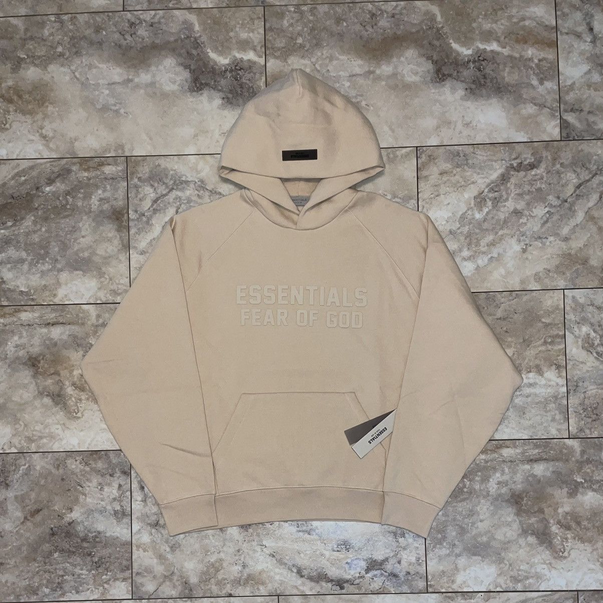 Fear of God Fear of God Essentials Hoodie Sand SS23 Size Medium Size US M / EU 48-50 / 2 - 1 Thumbnail