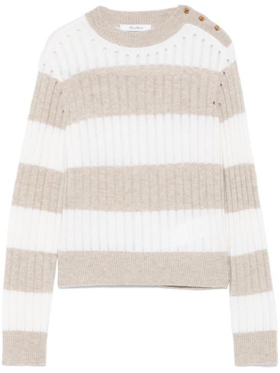 Max Mara MAX MARA Women Sweater 11361111600 020 White Size S / US 4 / IT 40 - 1 Thumbnail
