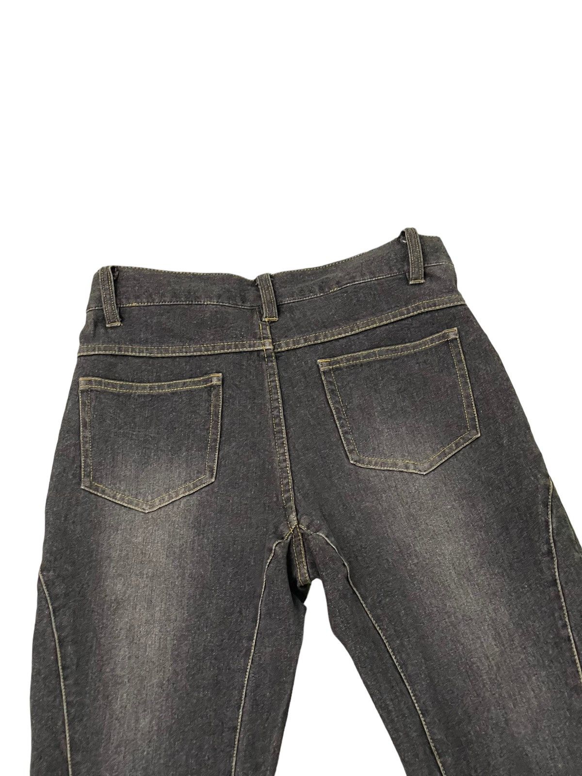 Japanese Brand Flare Jeans Fairy Slim Stretch Boot Cut 7🟦6 Size US 29 - 18 Thumbnail