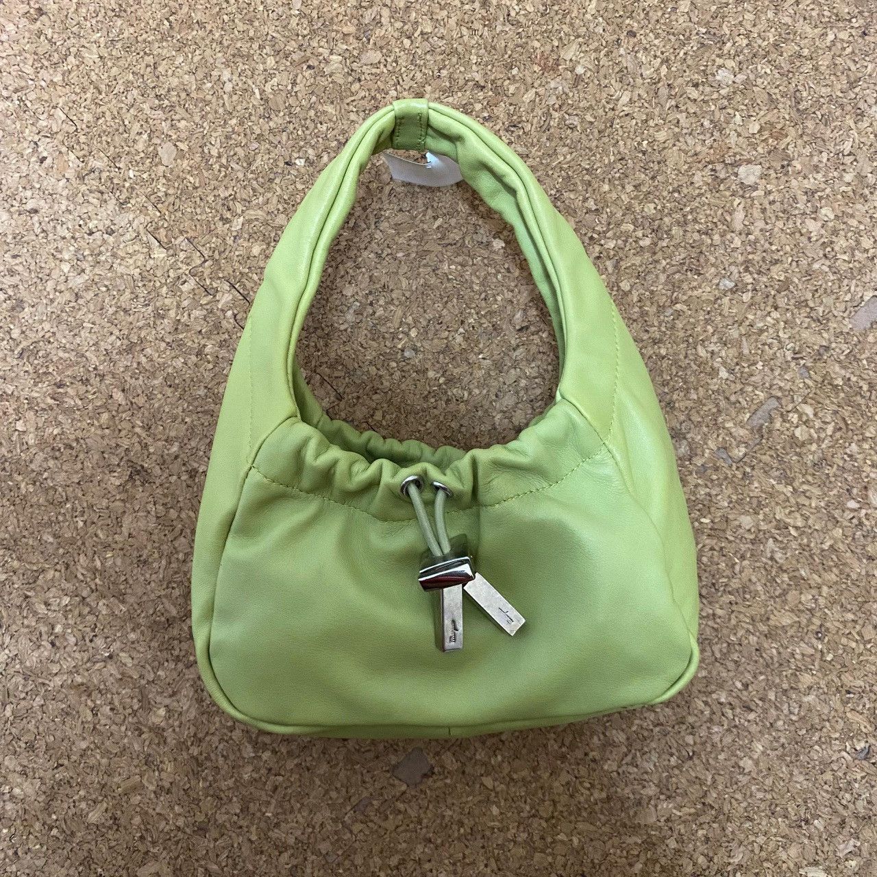 Designer × Salvatore Ferragamo Y2K Ferragamo Mini Shoulder Bag – Lime Green Statement Piece Size ONE SIZE - 2 Thumbnail