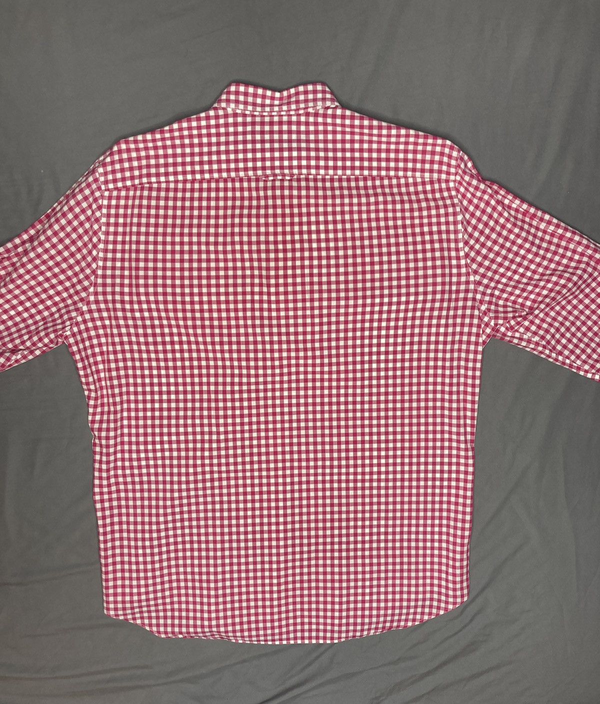 Burberry Burberry Brit Red Plaid Long Sleeve Button Up Size Large Size US L / EU 52-54 / 3 - 3 Thumbnail