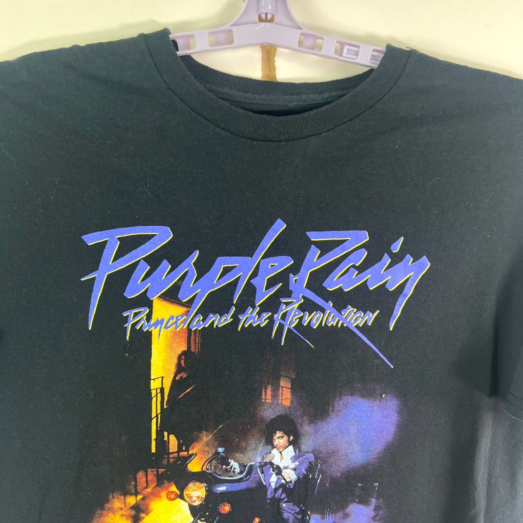 Prince Prince T Shirt Mens 2XL Graphic Black Short Sleeve Tee Purple Rain 80s Band Music Mens Size US XXL / EU 58 / 5 - 3 Thumbnail