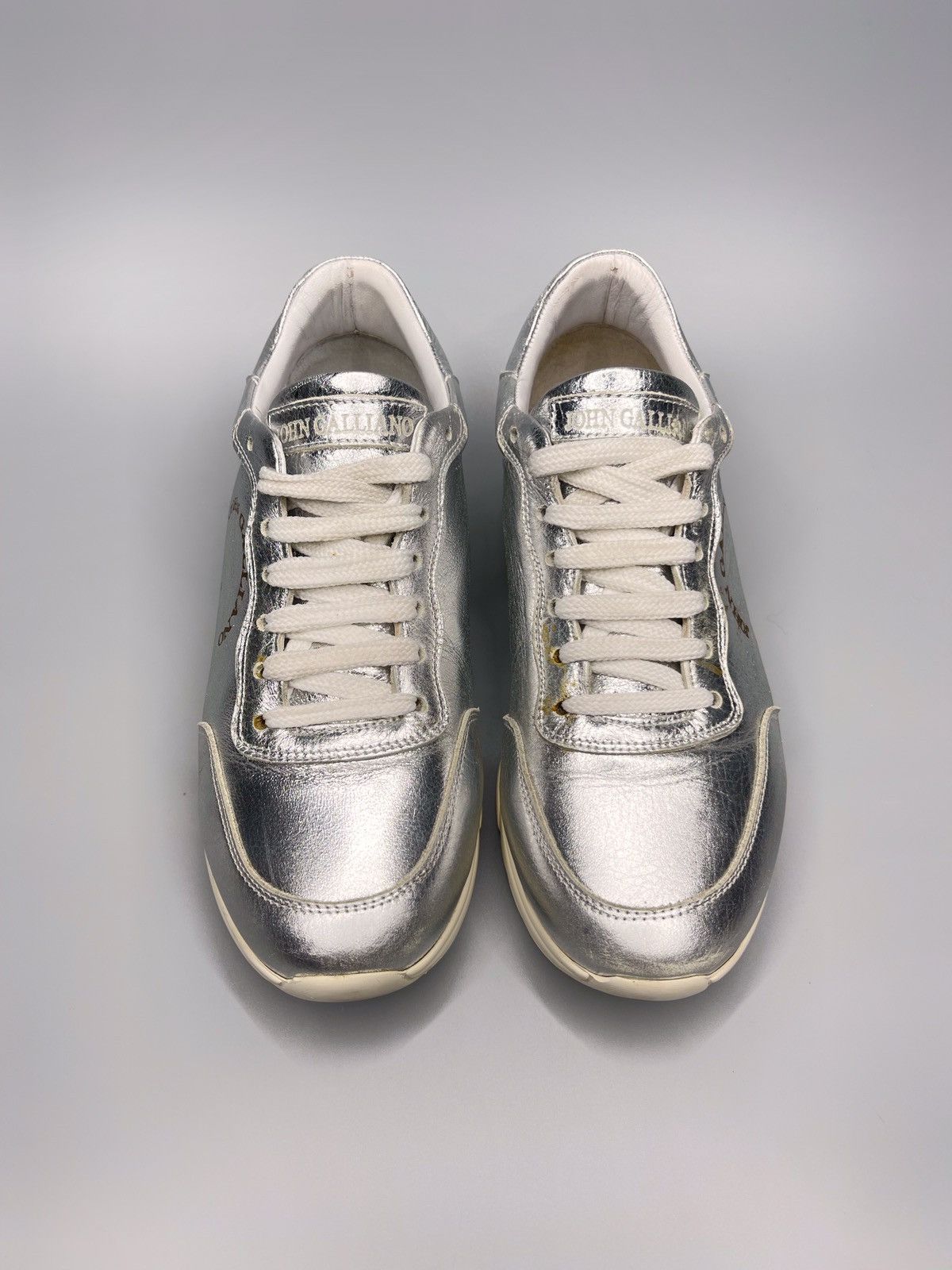 John Galliano John Galliano Metallic Sneakers Size US 7 / IT 37 - 4 Thumbnail