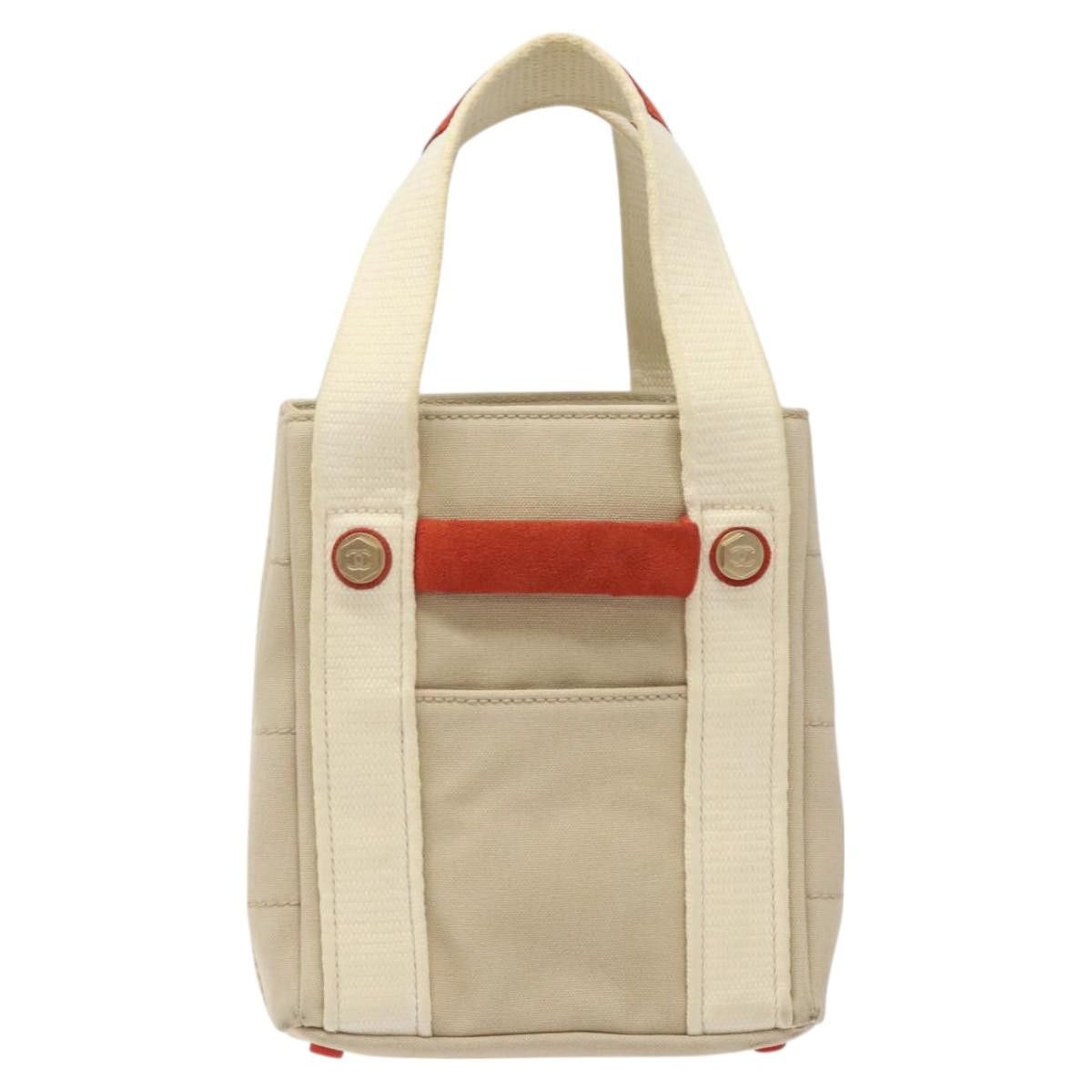 Chanel CHANEL Hand Bag Canvas Beige CC Size ONE SIZE - 13 Thumbnail